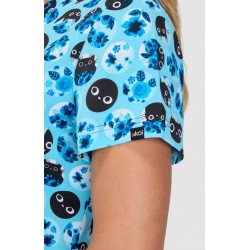 Rosalie Blue Flower Cat