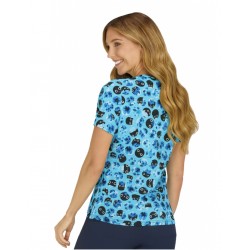 Rosalie Blue Flower Cat